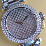 Cartier Pasha 18k cadran pave Boutique edition diamond dial