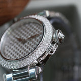 Cartier Pasha 18k cadran pave Boutique edition diamond dial