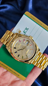 Rolex Day-Date 36 rainbow dail unworn