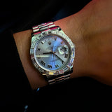 Rolex Day-Date 36 Platinum Baguette Bezel – Ref. 118366