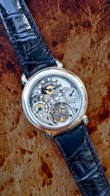 Audemars Piguet Jules Audemars Tourbillon Open worked skeleton dial. Extract of the archives