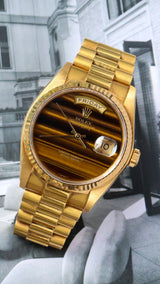 Rolex Day-Date 36 Flawless perfect tiger eye dial unpolished