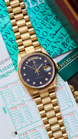 Rolex Day-Date 36 Bark finished aventurine pinball dial