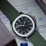 Patek Philippe Aquanaut 5065 Full set Patek uncut kaki strap
