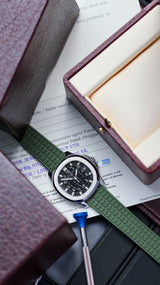 Patek Philippe Aquanaut 5065 Full set Patek uncut kaki strap