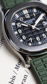 Patek Philippe Aquanaut Full set khaki uncut strap