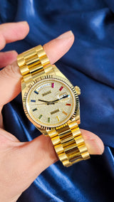 Rolex Day-Date 36 rainbow dail unworn