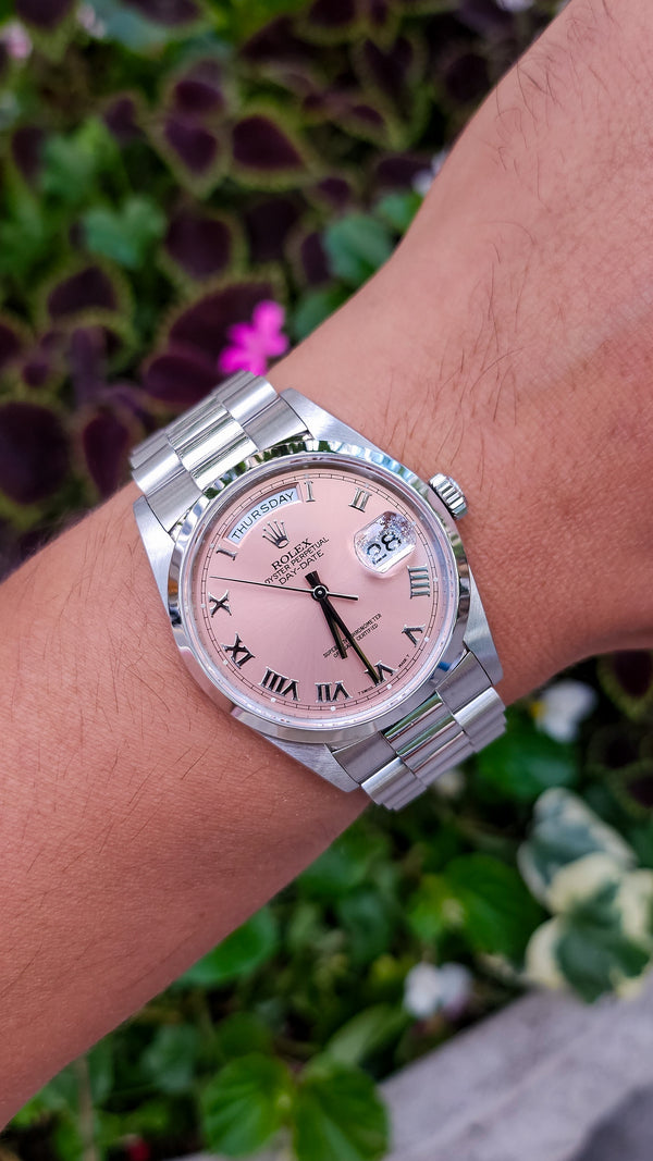 Rolex Day-Date 36 Amazing condition salmon dial Ref18206