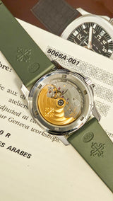 Patek Philippe Aquanaut Full set khaki uncut strap