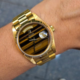 Rolex Day-Date 36 Flawless perfect tiger eye dial unpolished