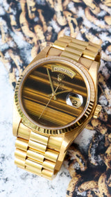Rolex Day-Date 36 Flawless perfect tiger eye dial unpolished