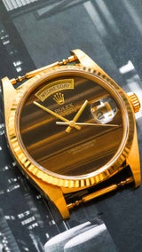 Rolex Day-Date 36 Flawless perfect tiger eye dial unpolished