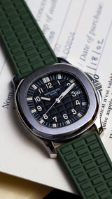 Patek Philippe Aquanaut Full set khaki uncut strap