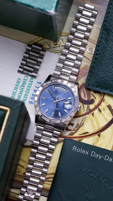 Rolex Day-Date 36 Full set 100% authentic rolex baguette