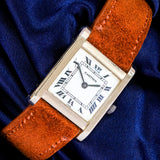 Cartier Tank Normale Rare White gold. All original Reference number: 78092