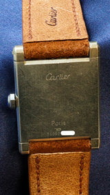 Cartier Tank Normale Rare White gold. All original Reference number: 78092